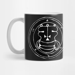 Dark and Gritty Seal of Agares (white) Mug